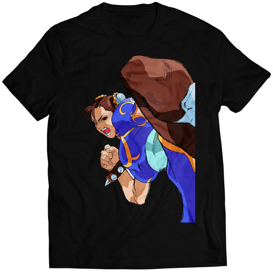 Chun Li Versus MVC Premium Unisex T-shirt (Vectorized Design)