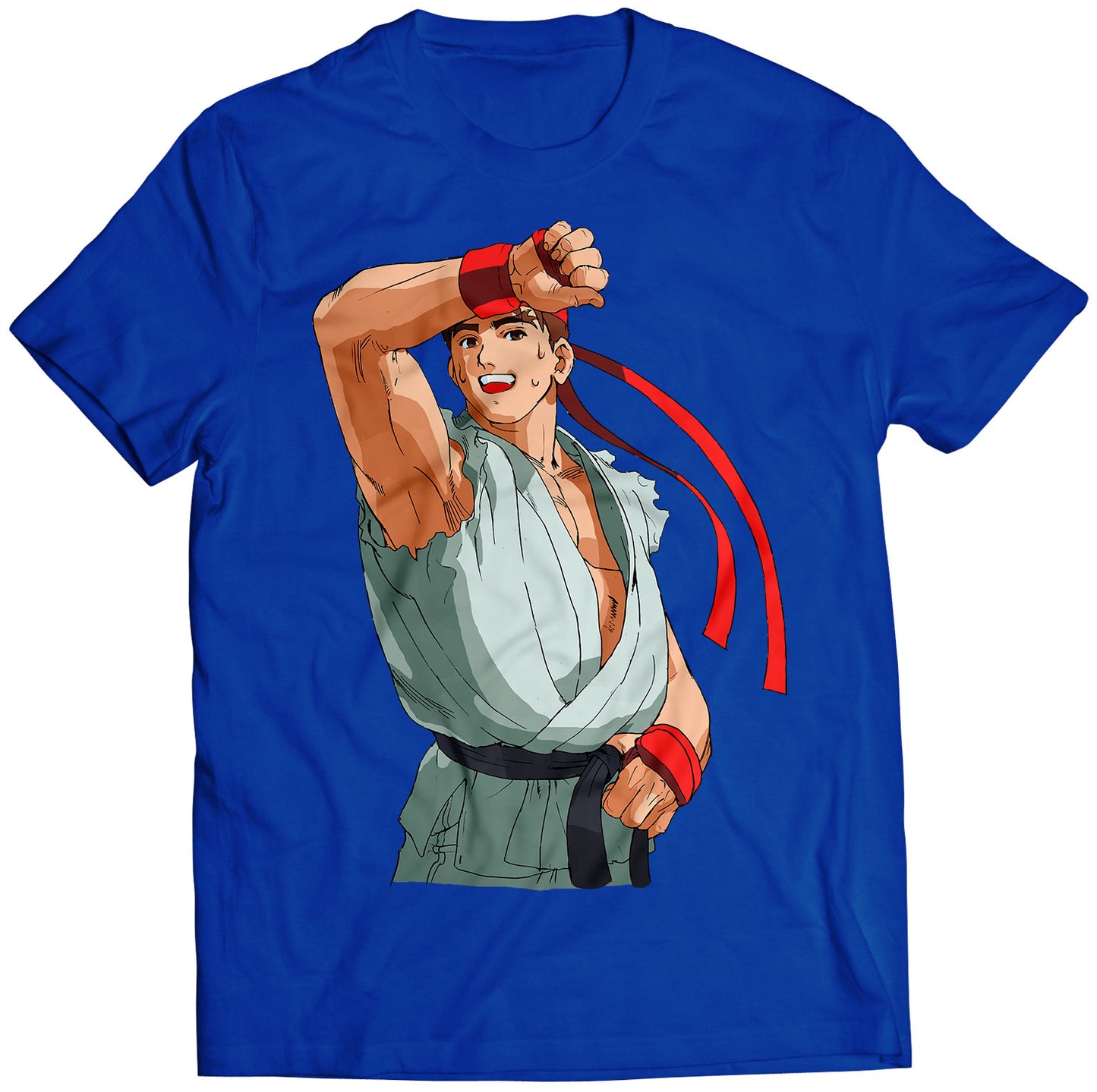 Ryu Win Pose MVC Premium Unisex T-shirt (Vectorized Design)