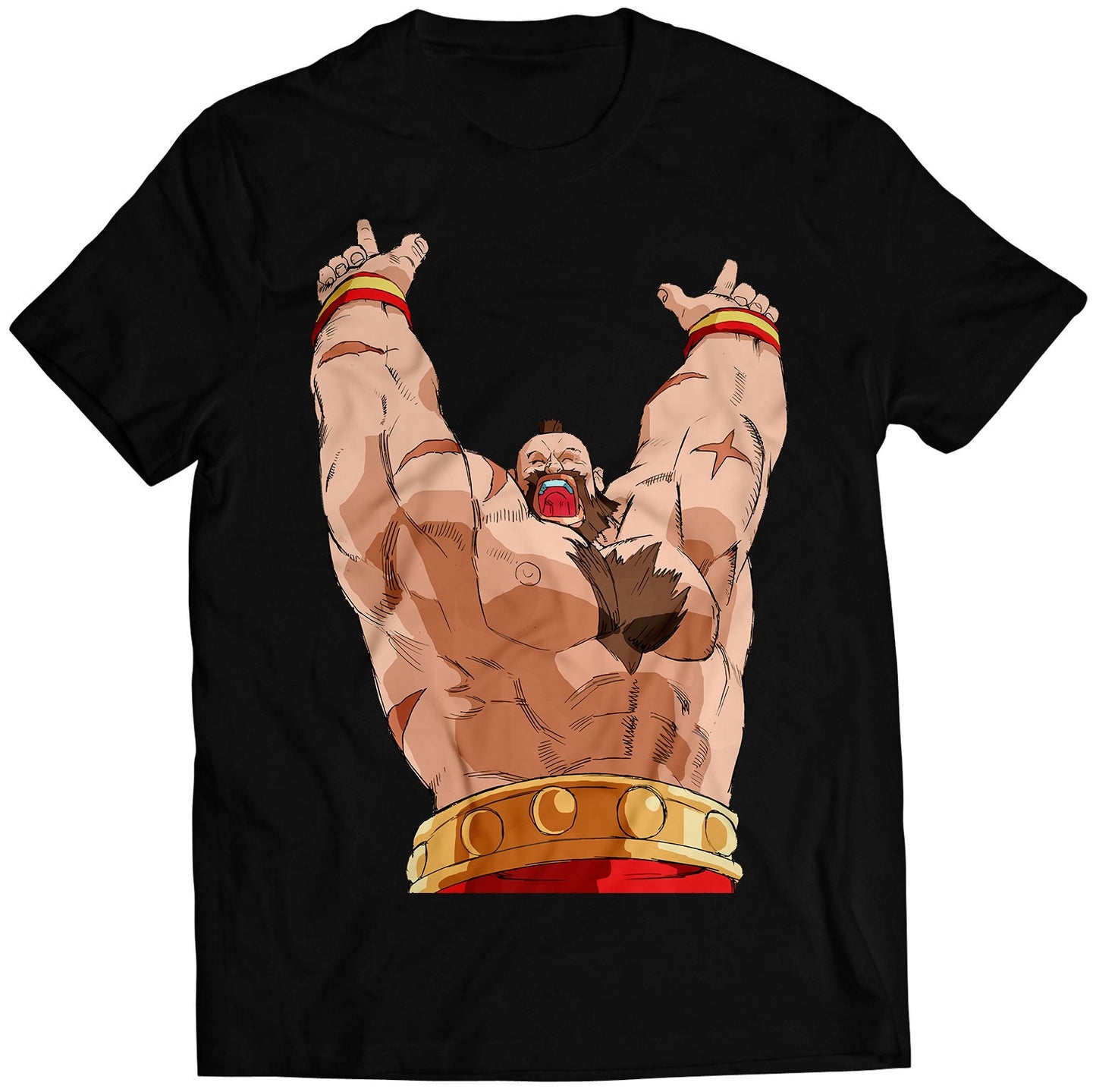 Zangief Win Pose MVC Premium Unisex T-shirt (Vectorized Design)