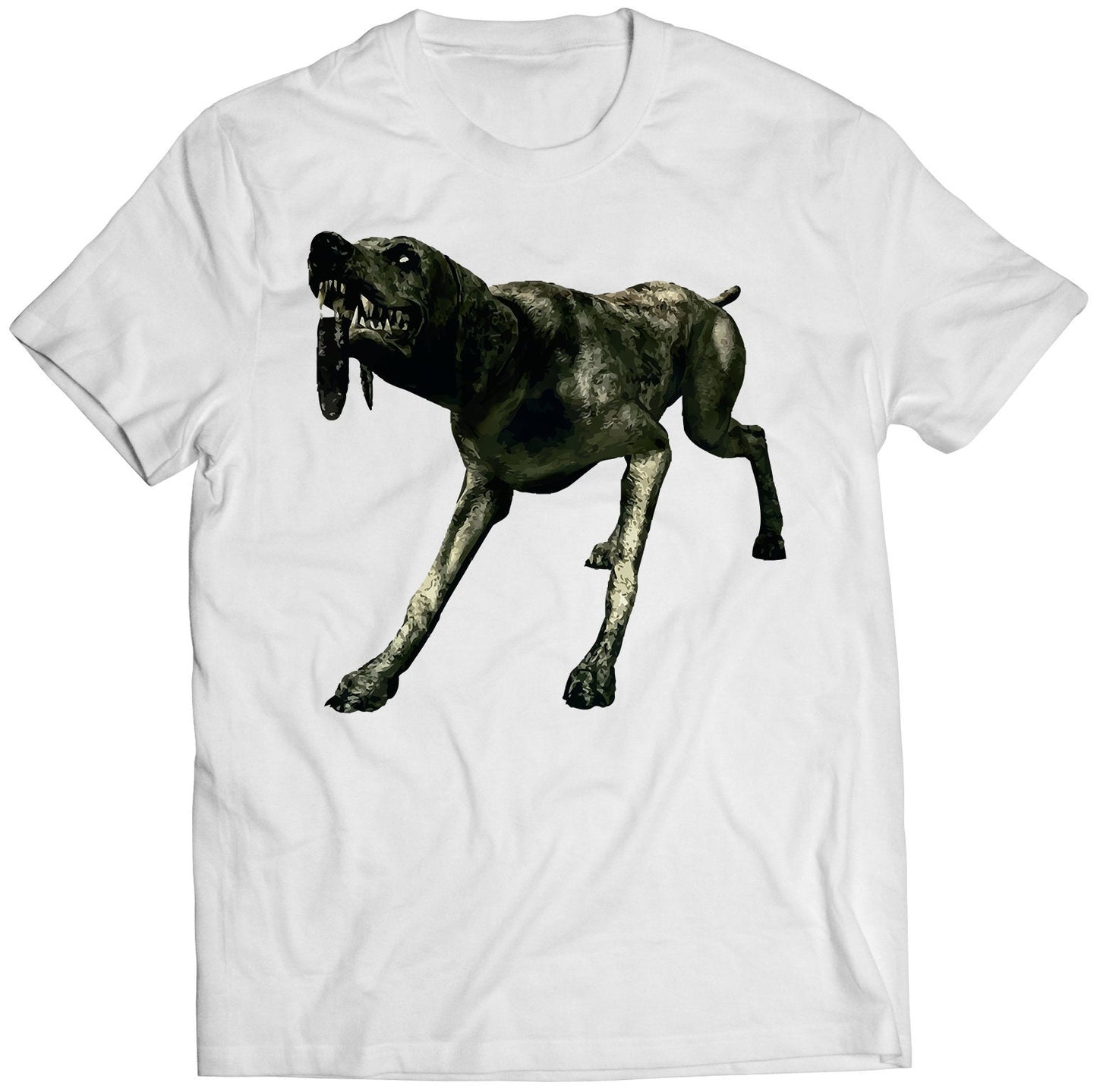 Adjule Zombie Dog Residence Evil Biohazard 5 Premium Unisex T-shirt (Vectorized Design)