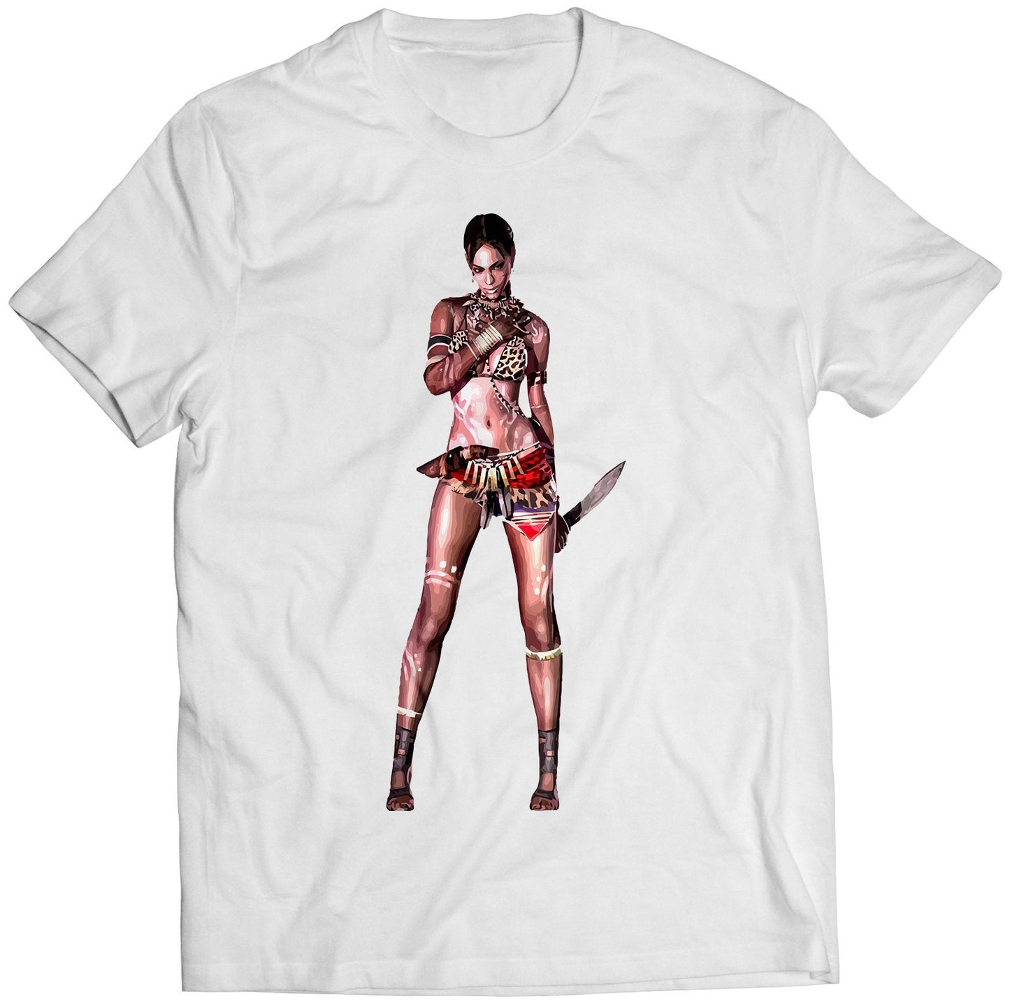 Sheva Costume V1 Residence Evil Biohazard 5 Premium Unisex T-shirt (Vectorized Design)