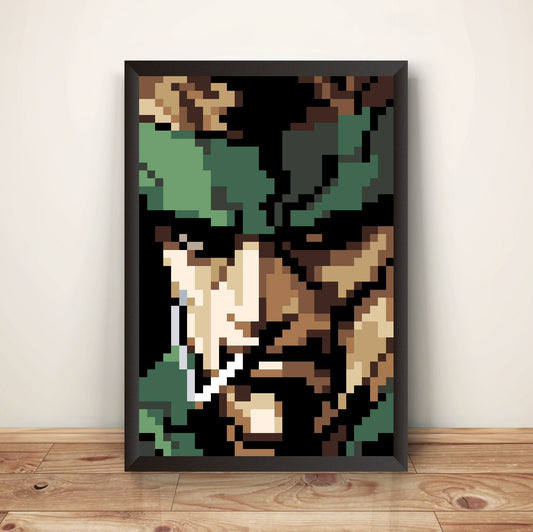 OG MGS Snake Smokin Premium Poster (Vectorized Design)