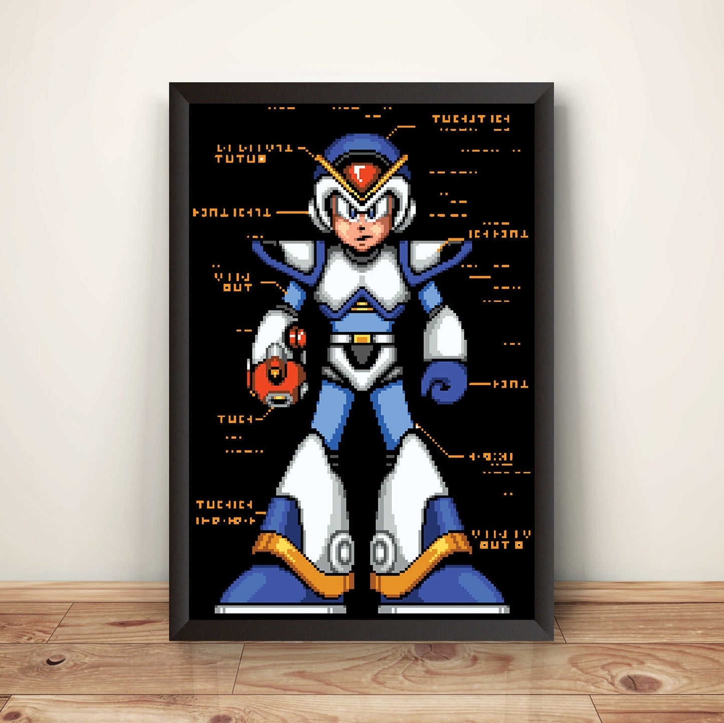 Mega Boy X Fully Upgraded Premium Poster.