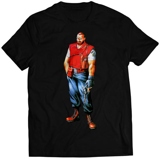 Barry Burton Original Biohazard Residence Evil Premium Unisex T-shirt (Vectorized Design)