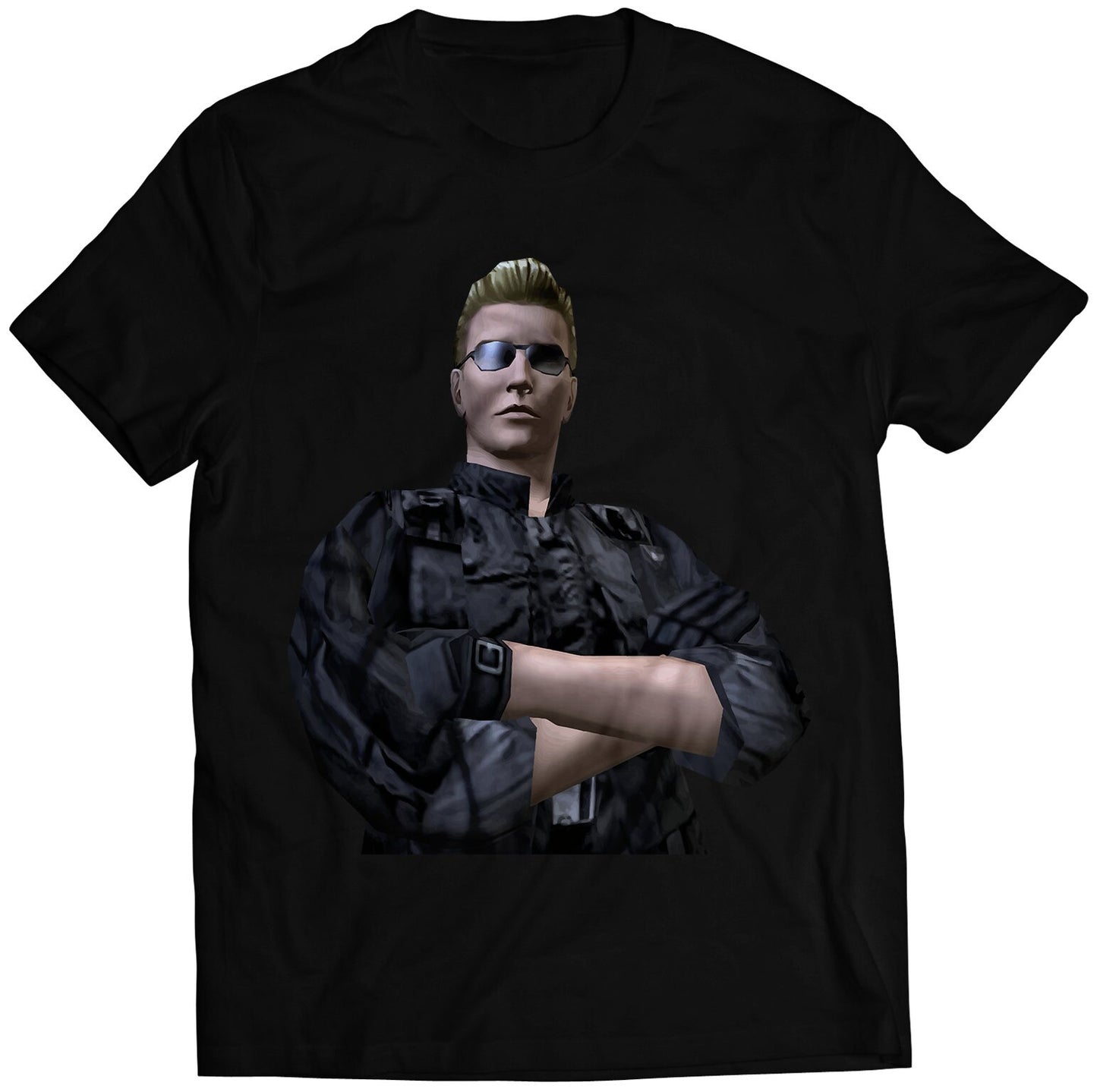 Albert Wesker Biohazard Residence Evil Cover Veronica Premium Unisex T-shirt (Vectorized Design)