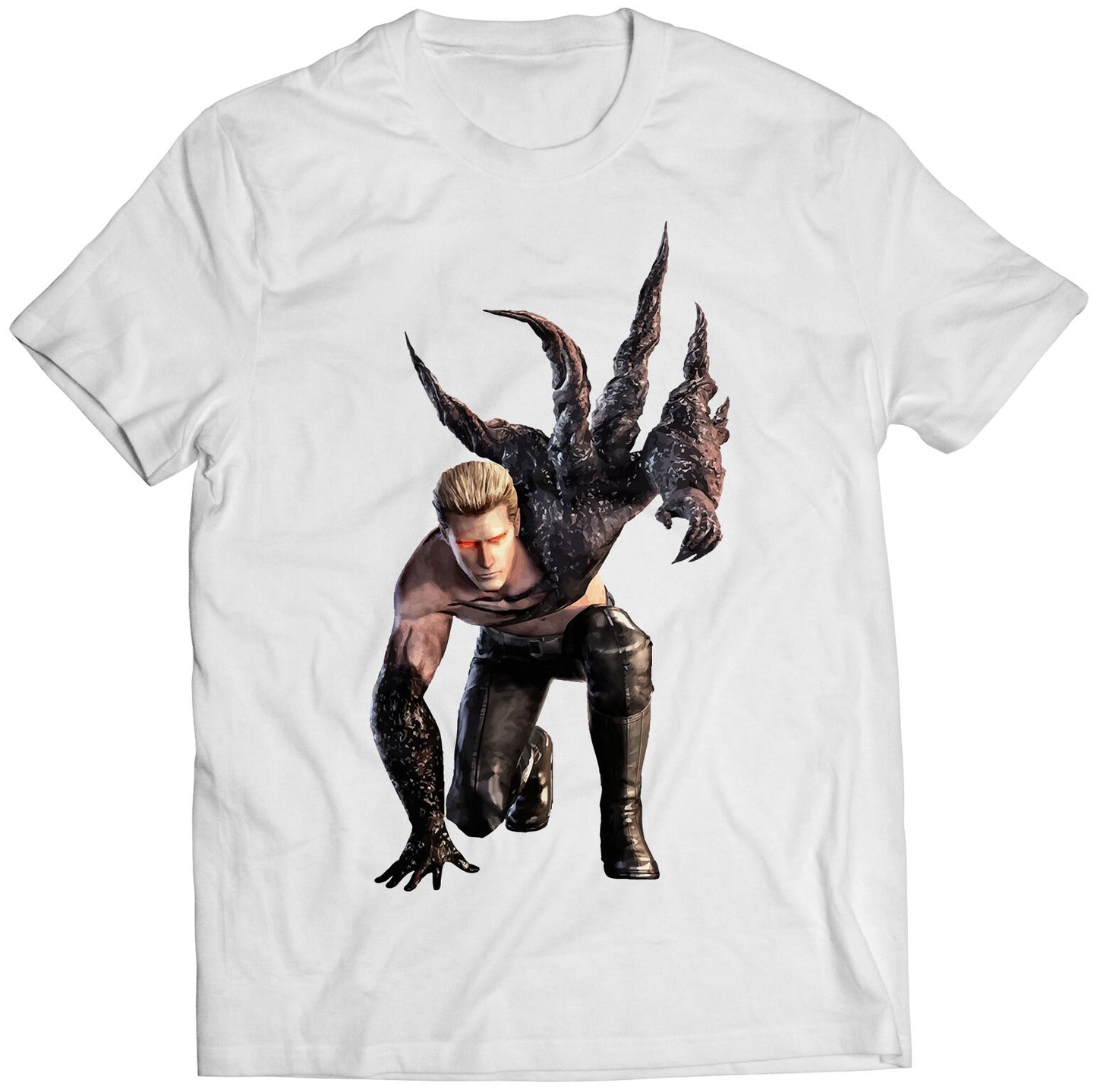 Mutated Albert Wesker Biohazard Residence Evil 5 Premium Unisex T-shirt (Vectorized Design)