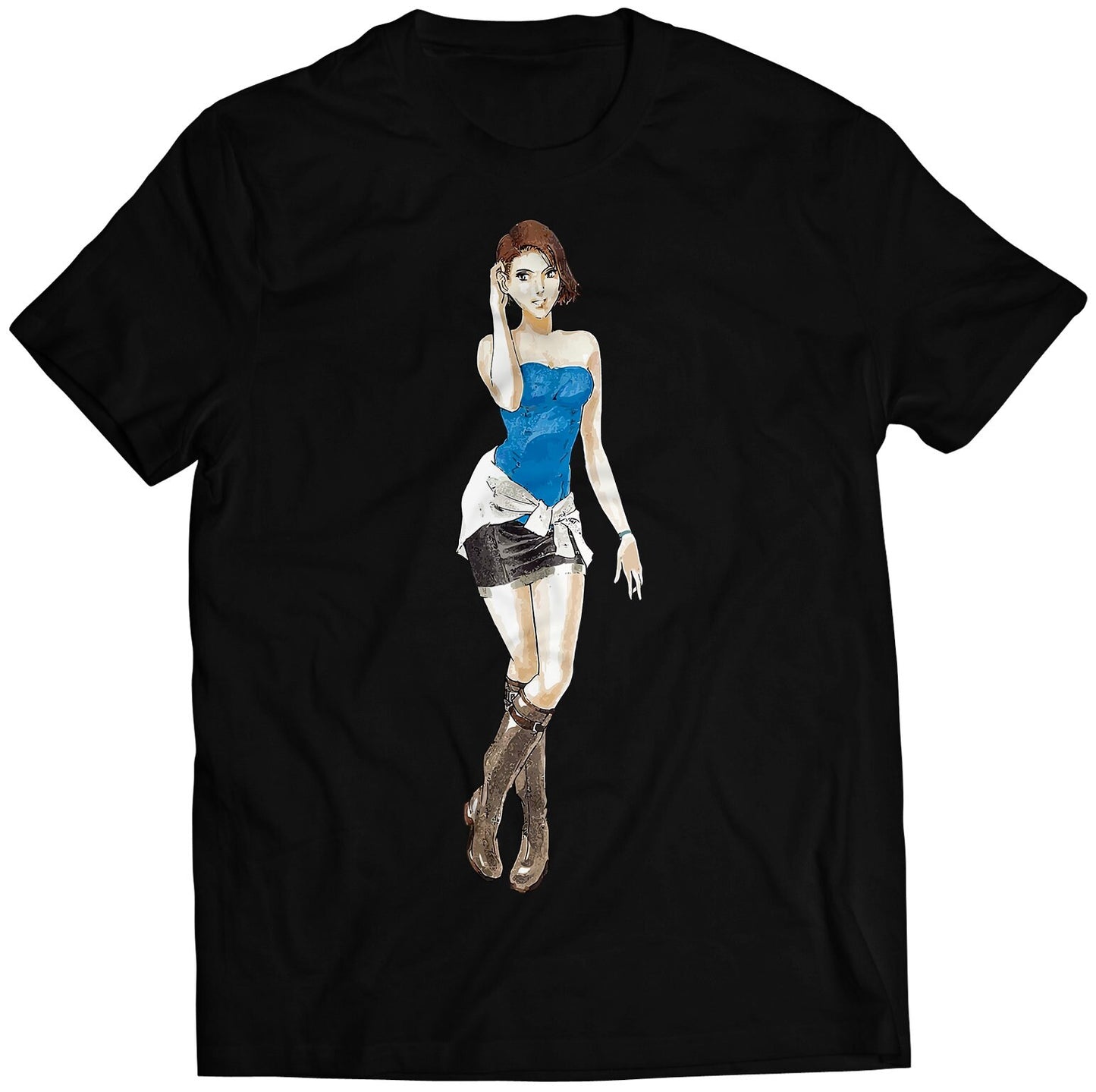 Tubetop Jill Valentine Biohazard Residence Evil Premium Unisex T-shirt (Vectorized Design)