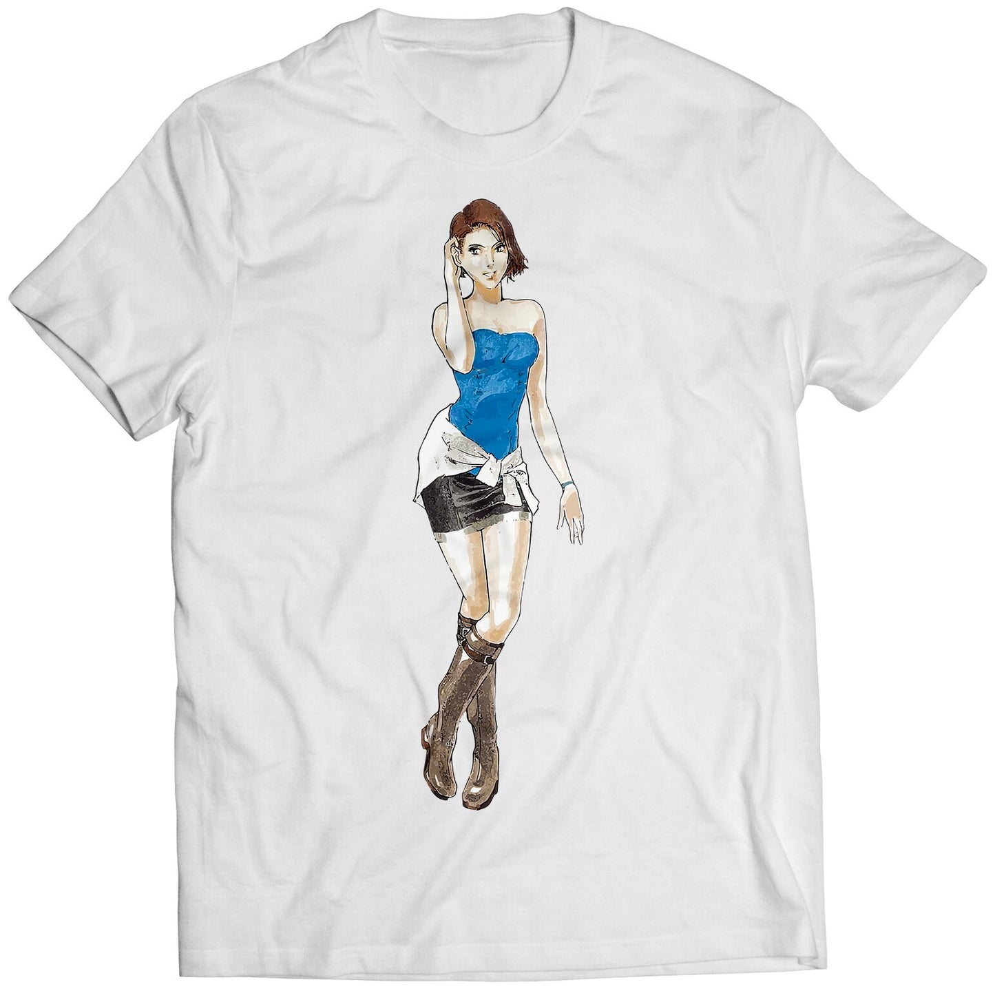 Tubetop Jill Valentine Biohazard Residence Evil Premium Unisex T-shirt (Vectorized Design)