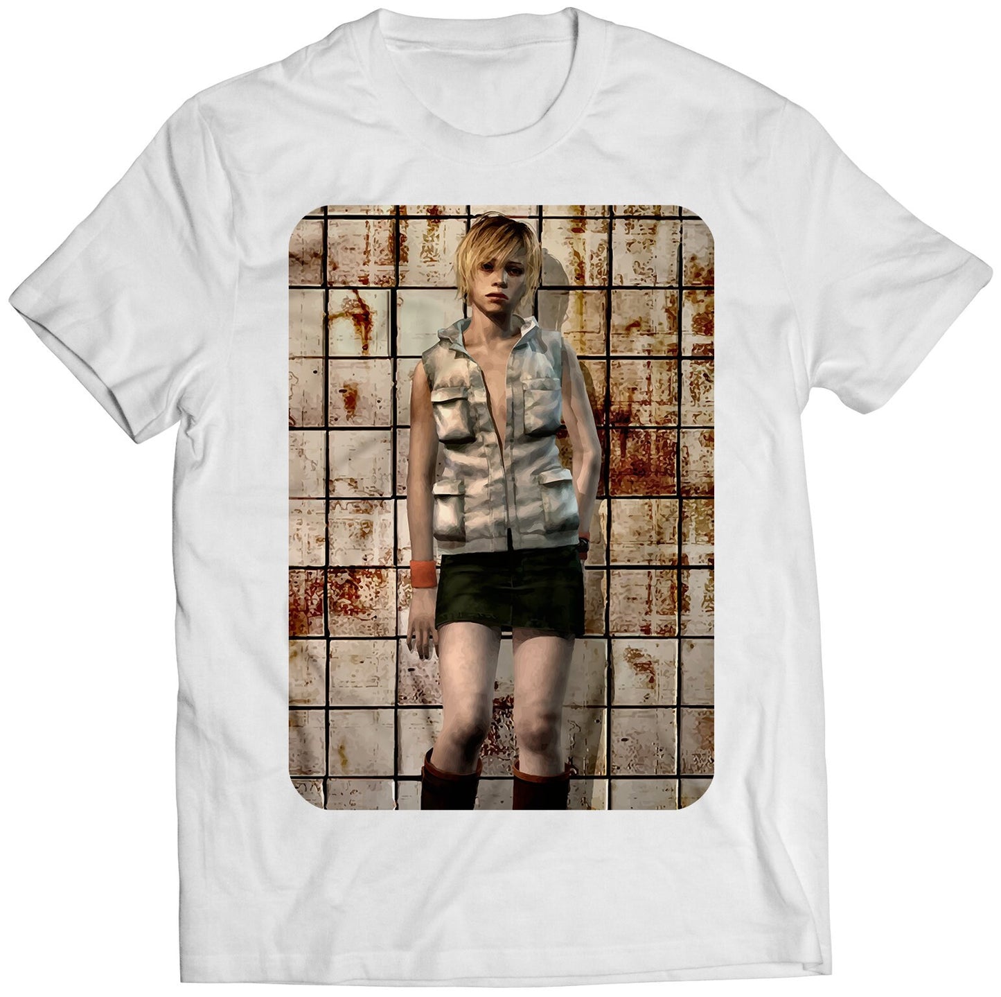 Heather Mason V1 Silence Hill 3 Cover Premium Unisex T-shirt (Vectorized Design)