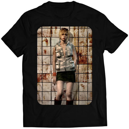 Heather Mason V1 Silence Hill 3 Cover Premium Unisex T-shirt (Vectorized Design)