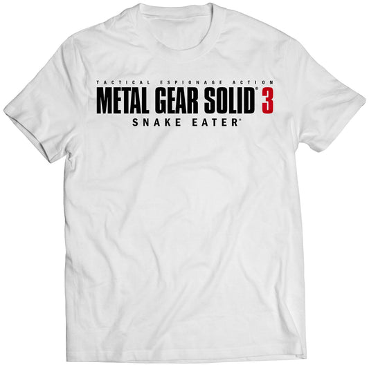 MGS 3 Snake Eater MGS3 Title Logo Premium Unisex T-shirt (Vectorized Design)