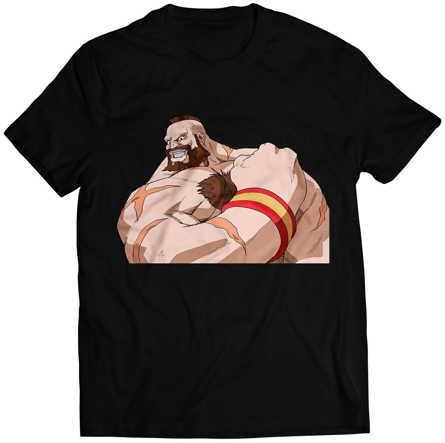 Zangief V2 Alpha 3 Portrait Premium Unisex T-shirt (Vectorized Design)