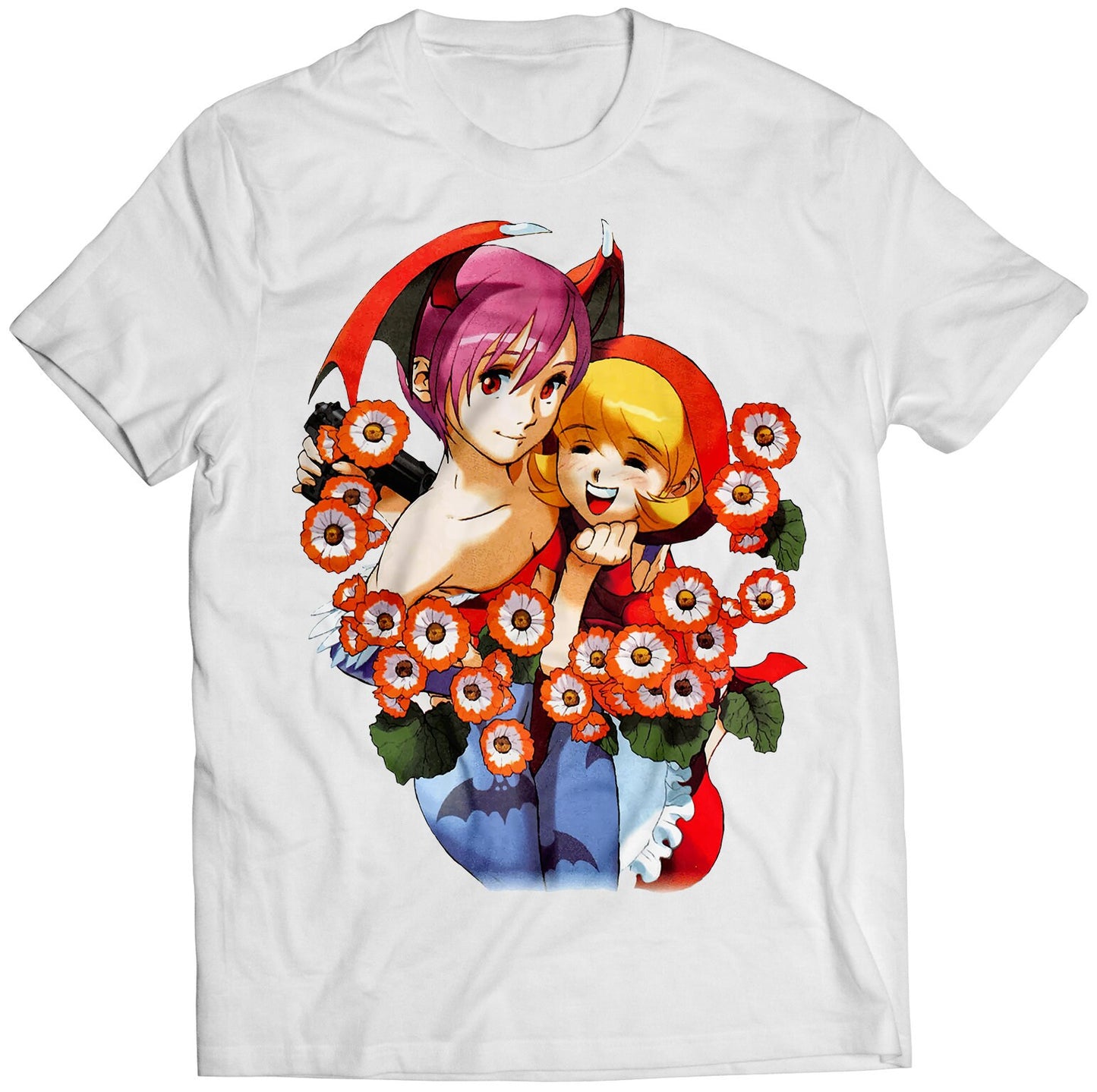 Lilith & BB Hood Flowers Premium Unisex T-shirt (Vectorized Design)