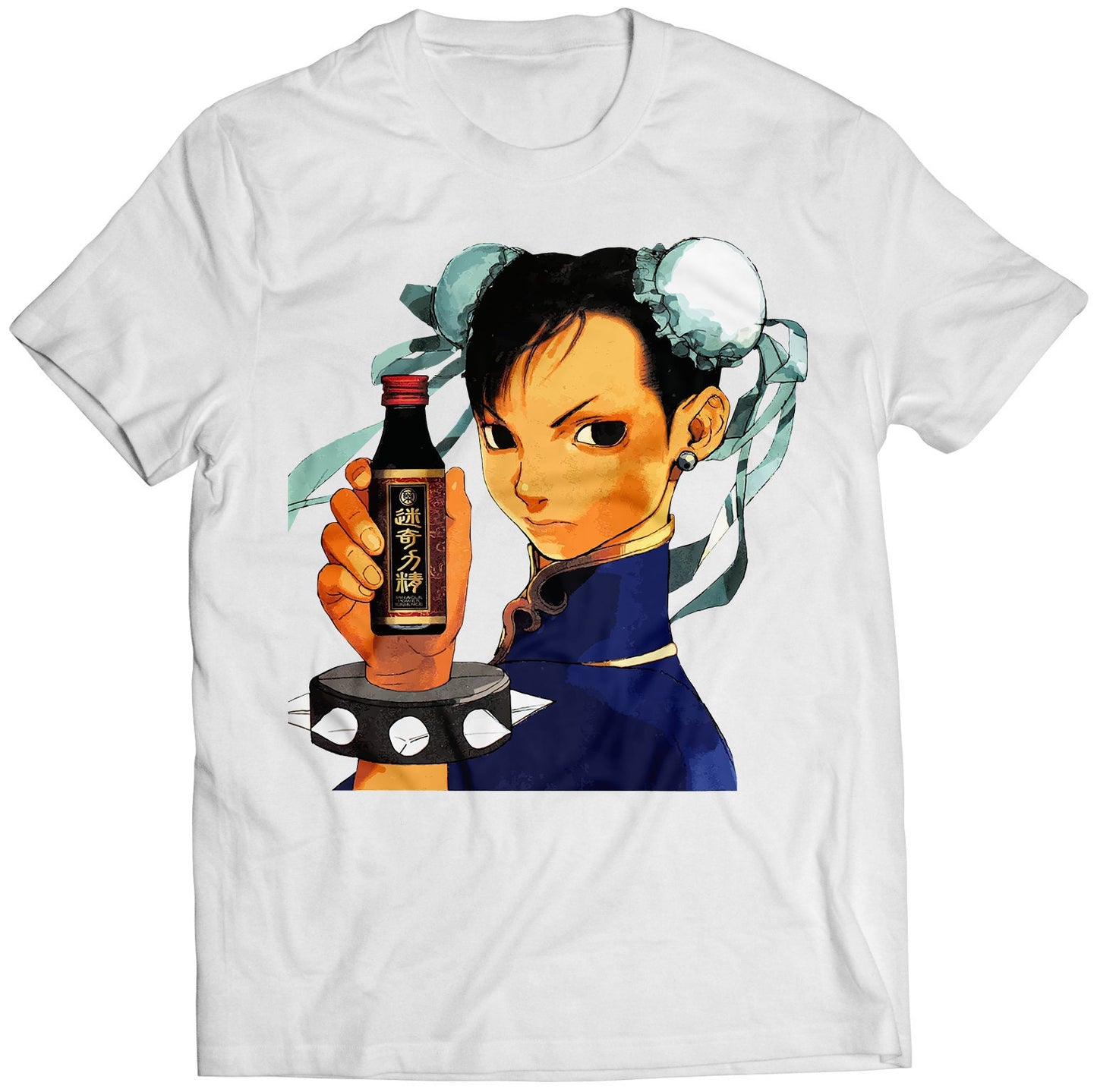 Chun Li Strongest Woman In The World Drink Premium Unisex T-shirt (Vectorized Design)