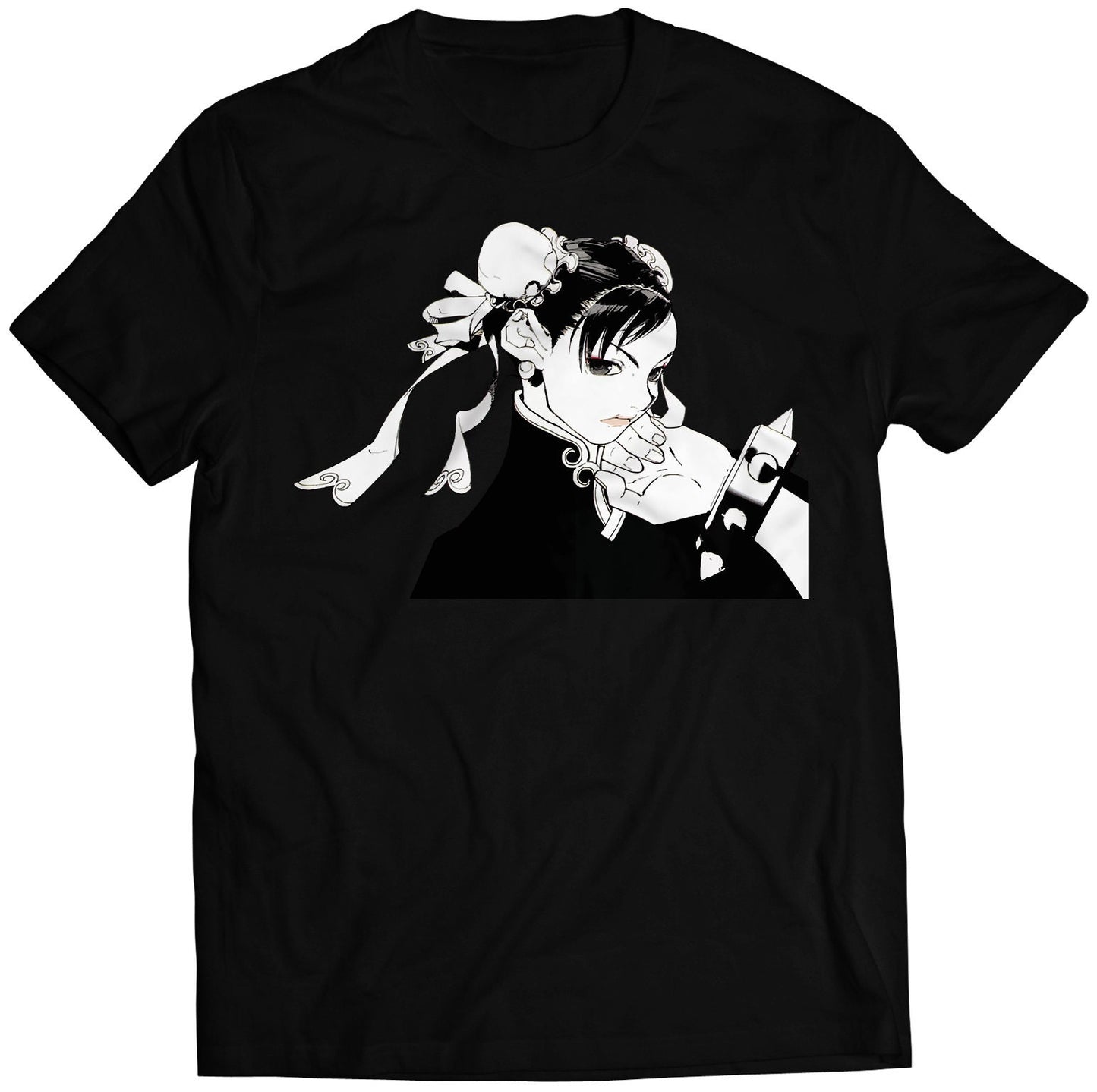 Chun Li Black & White Premium Unisex T-shirt (Vectorized Design)