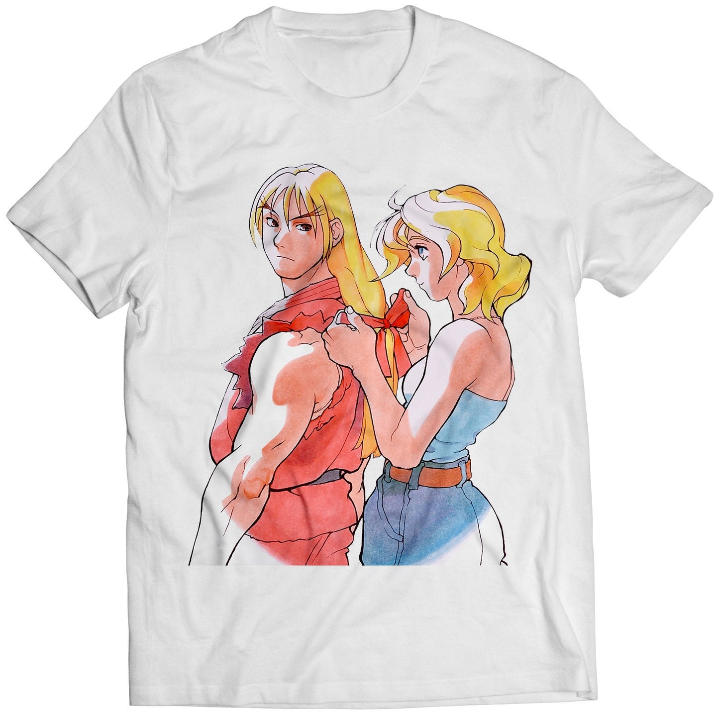 Rare Ken With Waifu Premium Unisex T-shirt (Vectorized Design)