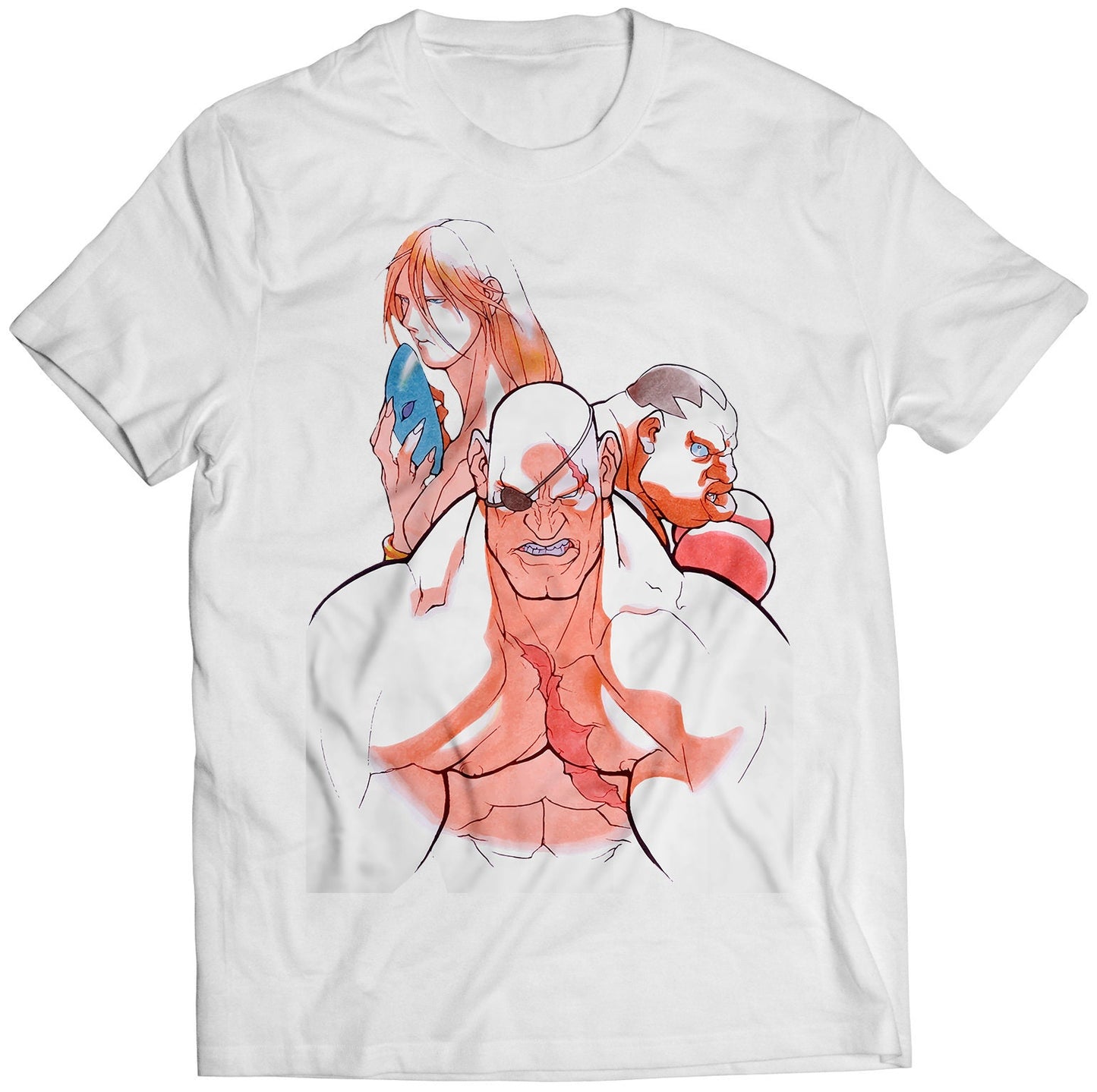 Rare Sagat, Vega & Balrog Premium Unisex T-shirt (Vectorized Design)