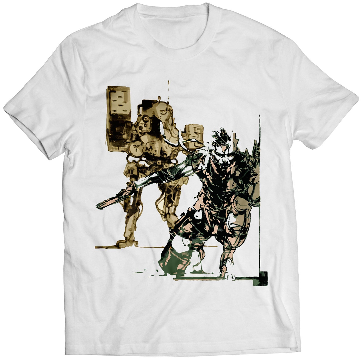 Metal Gear 2 Solid Snake Premium Unisex T-shirt (Vectorized Design)