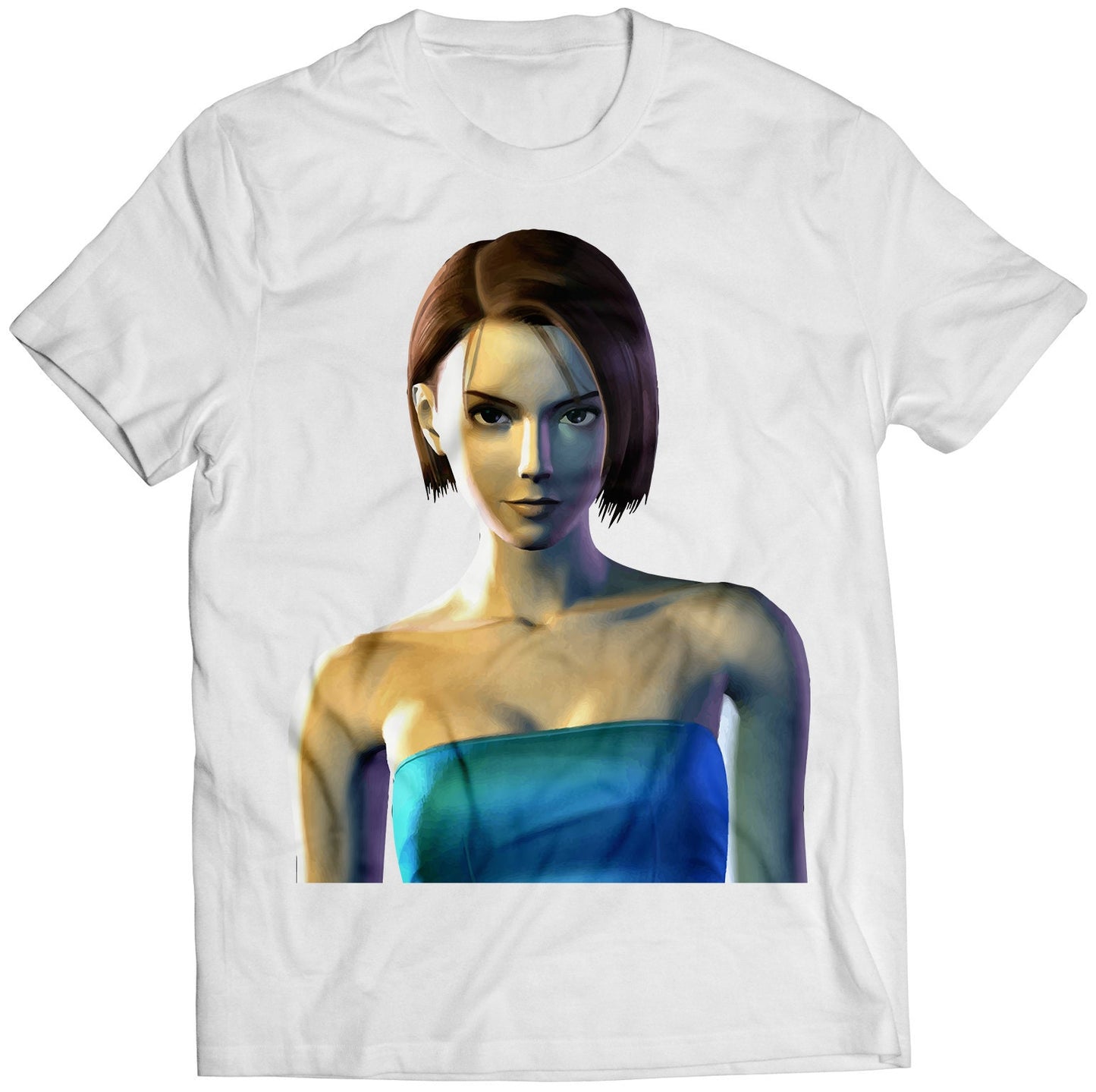 Original Jill Valentine Portrait Residence Evil 3 Biohazard Premium Unisex T-shirt (Vectorized Design)