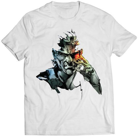 Solid Eye Old Snake MGS 4 Premium Unisex T-shirt (Vectorized Design)