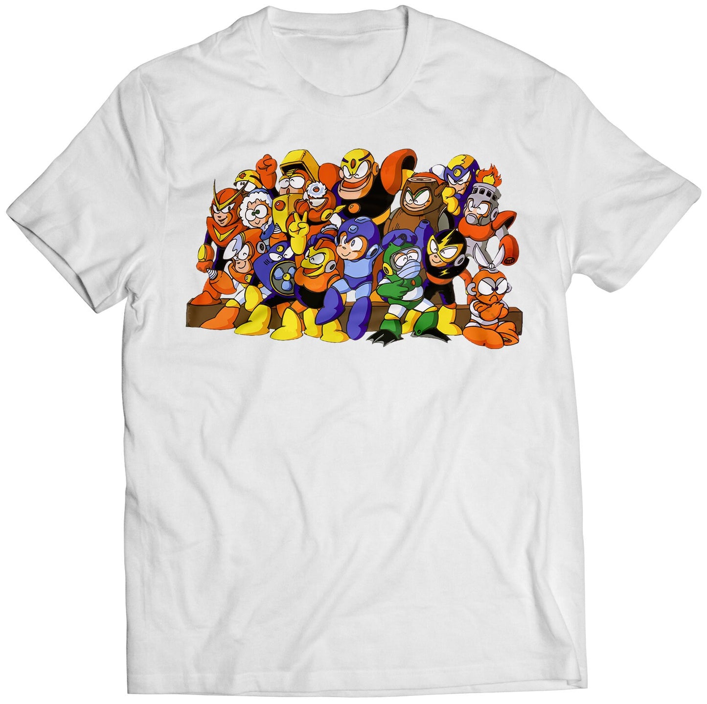 Rockman Mega Boy Robots Group Premium Unisex T-shirt (Vectorized Design)