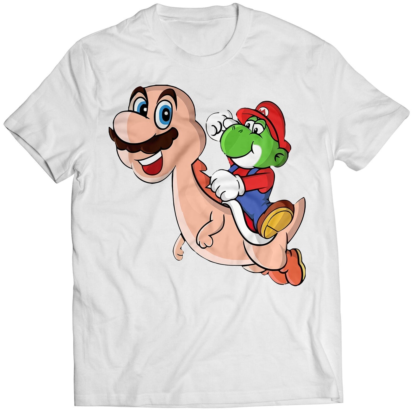 Plumber Dino Roles Reversed Premium Unisex T-shirt (Vectorized Design)