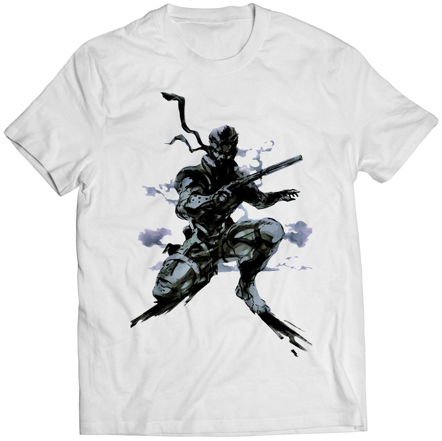 Rare Solid Snake Metal Gear Premium Unisex T-shirt (Vectorized Design)