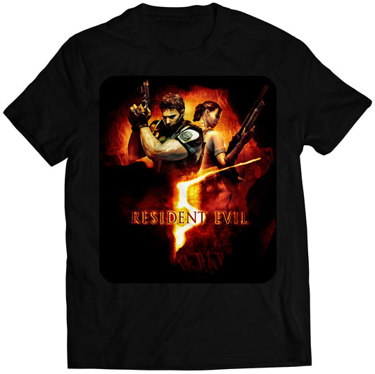 Residence Evil 5 Cover Premium Unisex T-shirt (Vectorized Design)