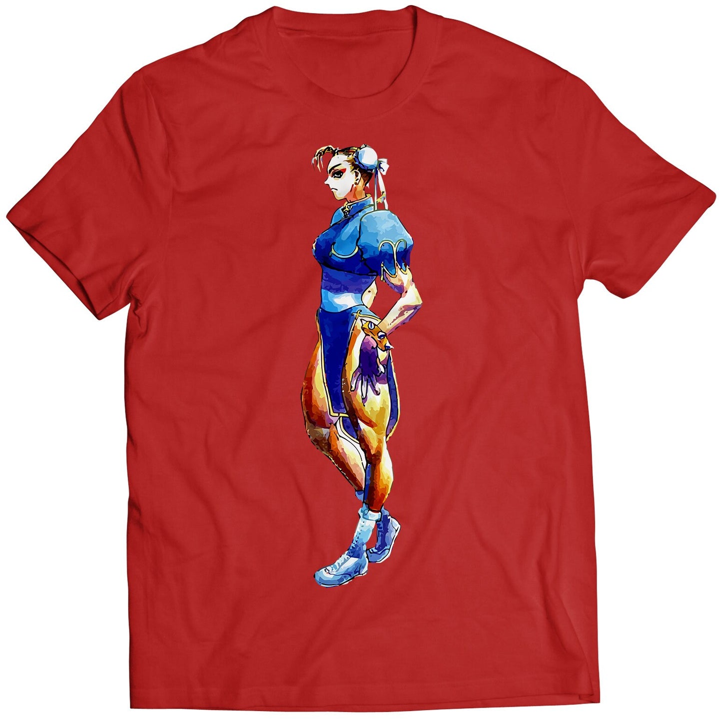 Chun Li Super Street Fighting 2 Turbo Premium Unisex T-shirt (Vectorized Design)