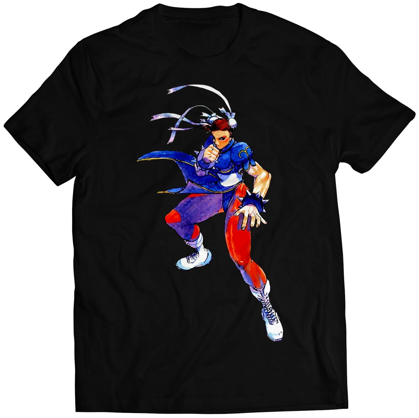 Chun Li Super Street Fighting 2 Turbo Premium Unisex T-shirt (Vectorized Design)