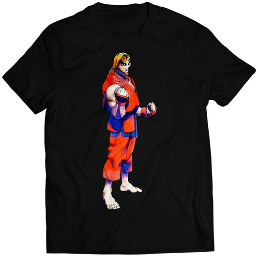 Ken Super Street Fighting 2 Turbo Premium Unisex T-shirt (Vectorized Design)
