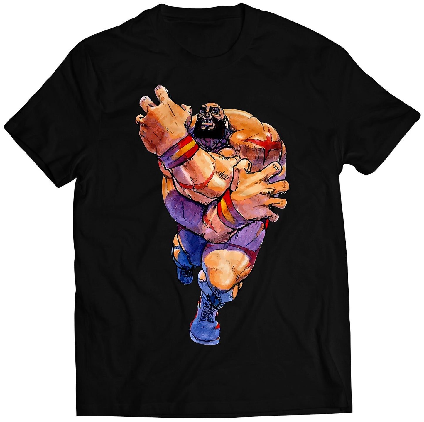 Zangief Super Street Fighting 2 Turbo Premium Unisex T-shirt (Vectorized Design)