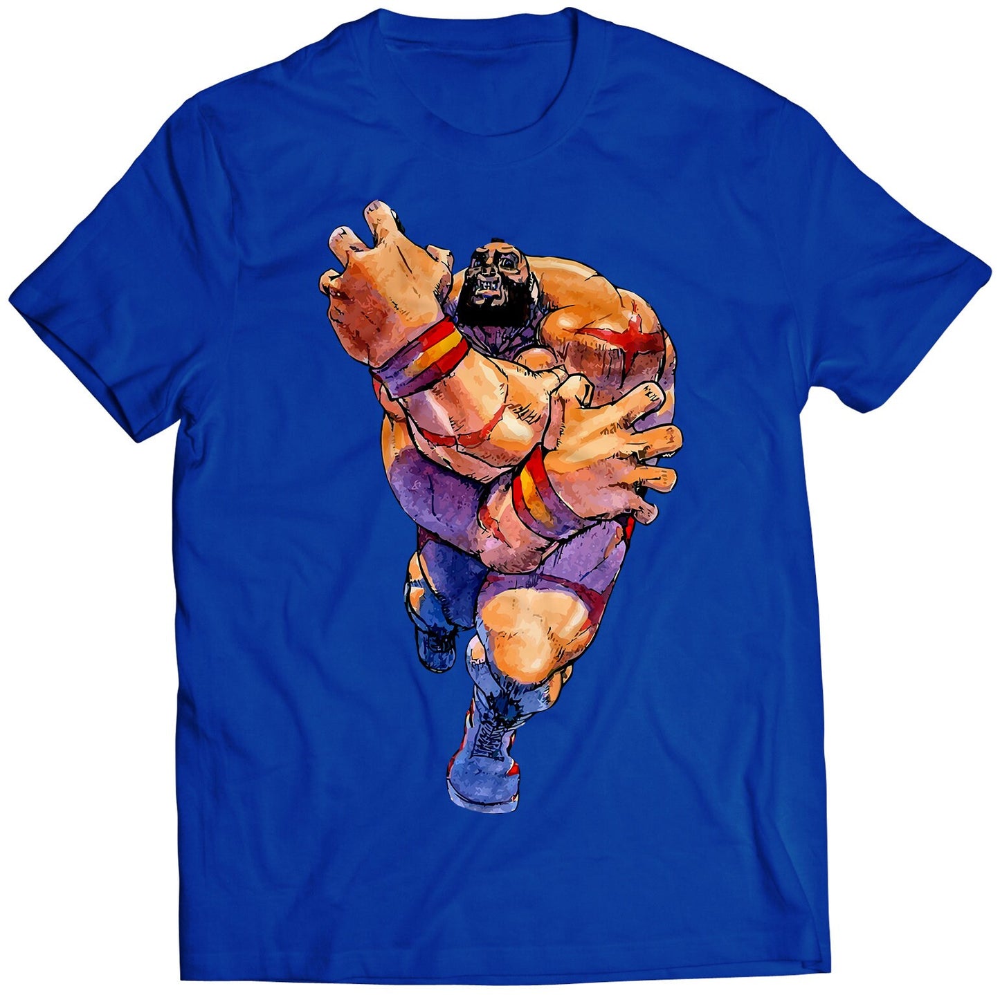 Zangief Super Street Fighting 2 Turbo Premium Unisex T-shirt (Vectorized Design)