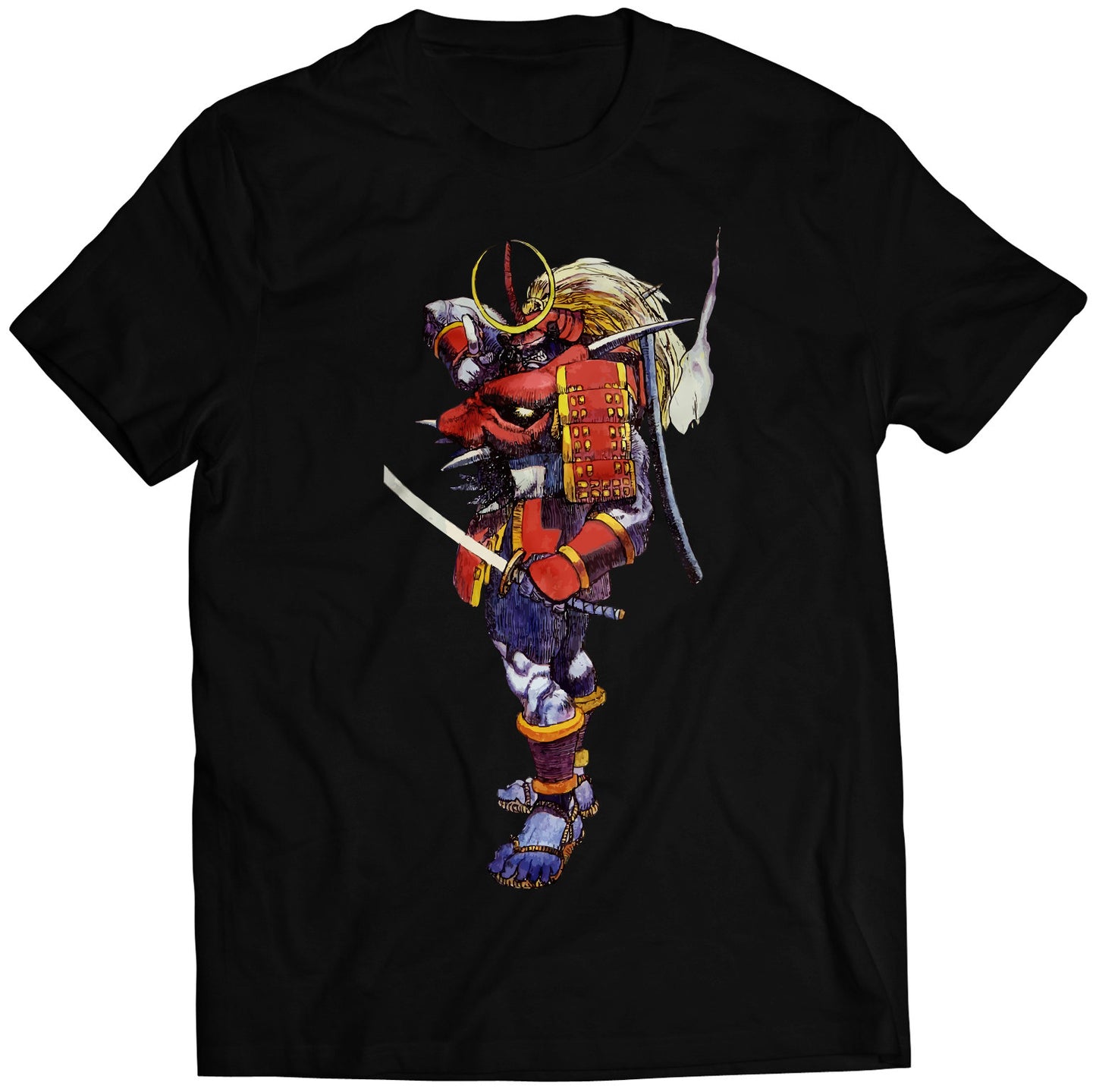 Bishamon OG Vampire Daarkstalkers Night Warriors Premium Unisex T-shirt (Vectorized Design)