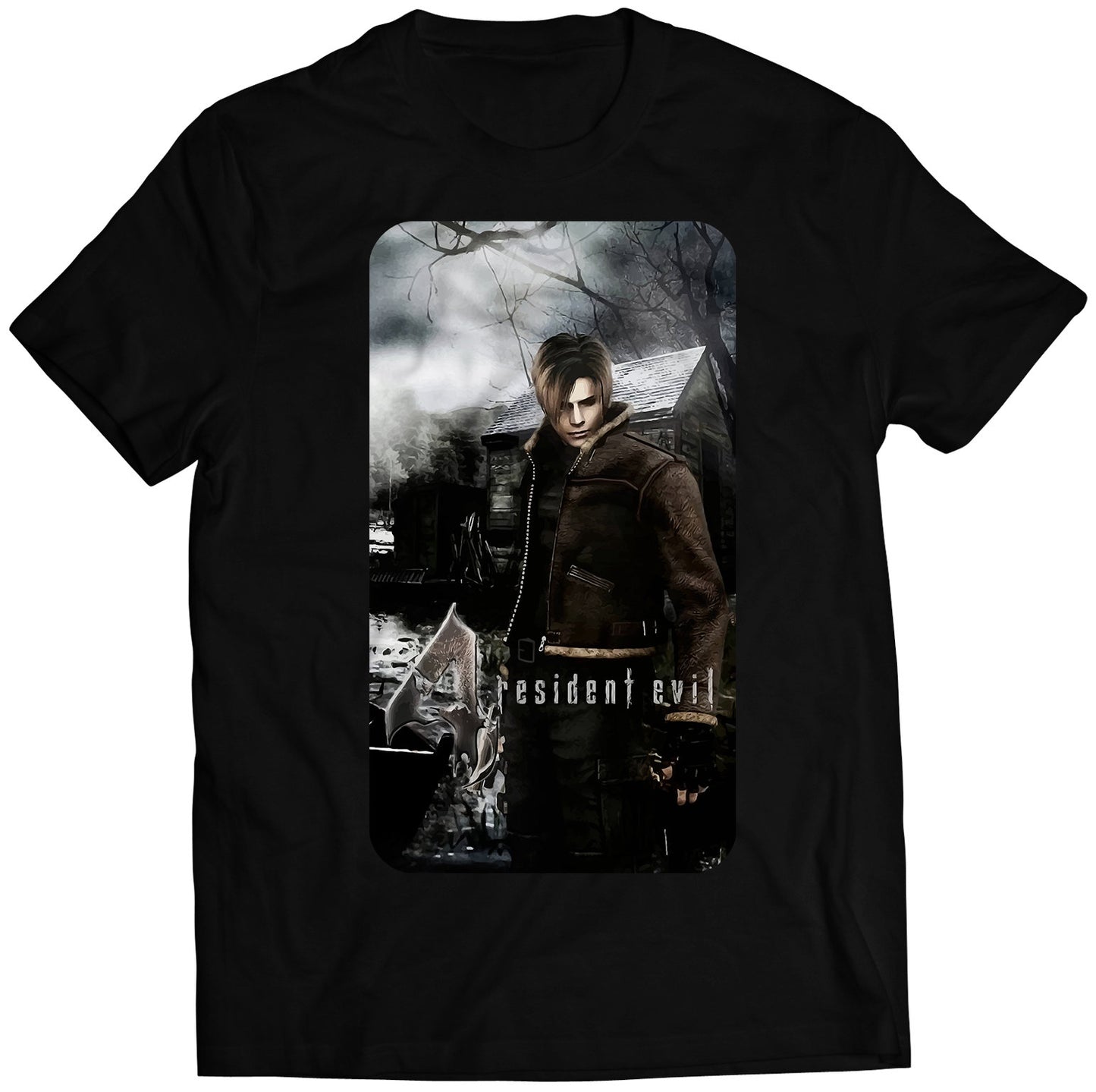 Leon S. Kennedy Biohazard Residence Evil 4 Premium Unisex T-shirt (Vectorized Design)