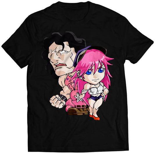 Chibi Hugo & Poison Premium Unisex T-shirt (Vectorized Design)