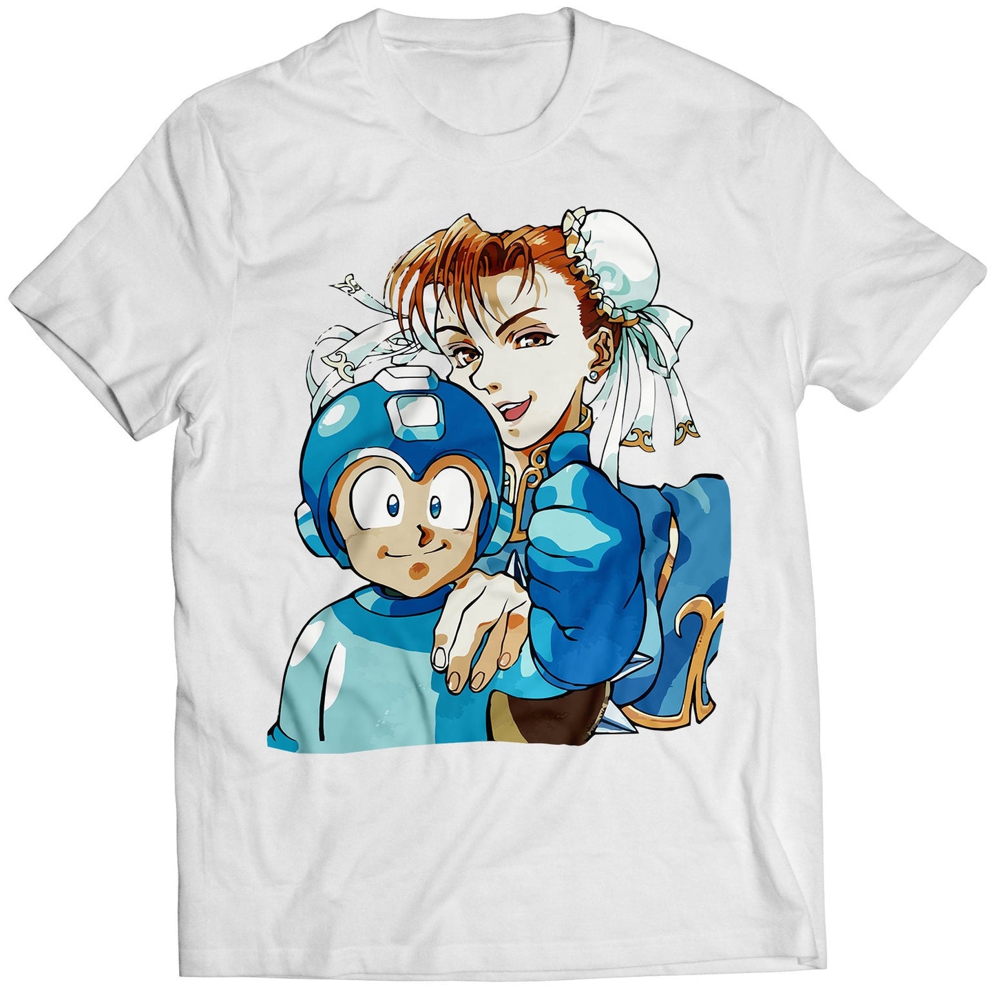 Rockboy Mega Boy & Chun Li Premium Unisex T-shirt (Vectorized Design)