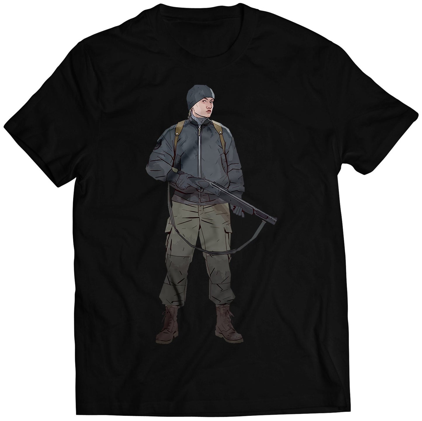 Abby Tracking Costume TLOU Premium Unisex T-shirt (Vectorized Design)