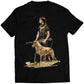 Ellie With Dog TLOU Premium Unisex T-shirt (Vectorized Design)