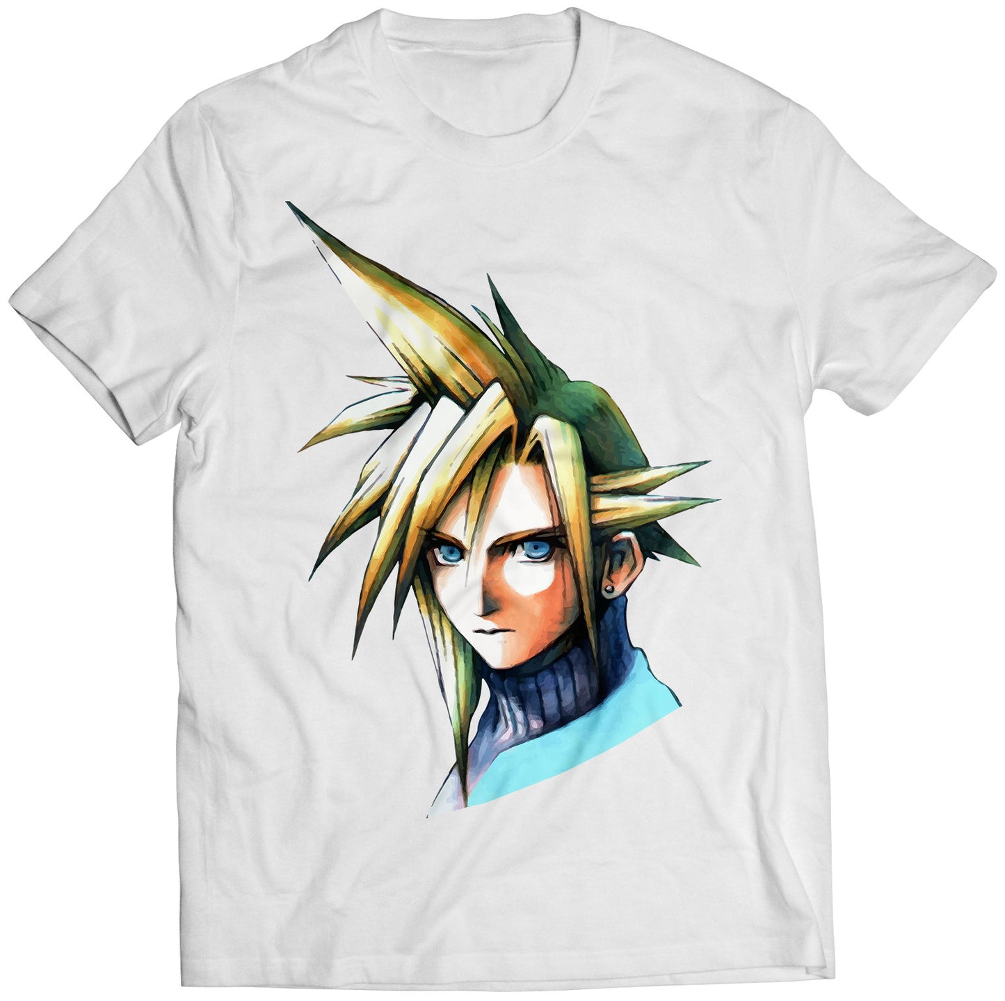 Cloud Portrait FF VII Premium Unisex T-shirt (Vectorized Design)