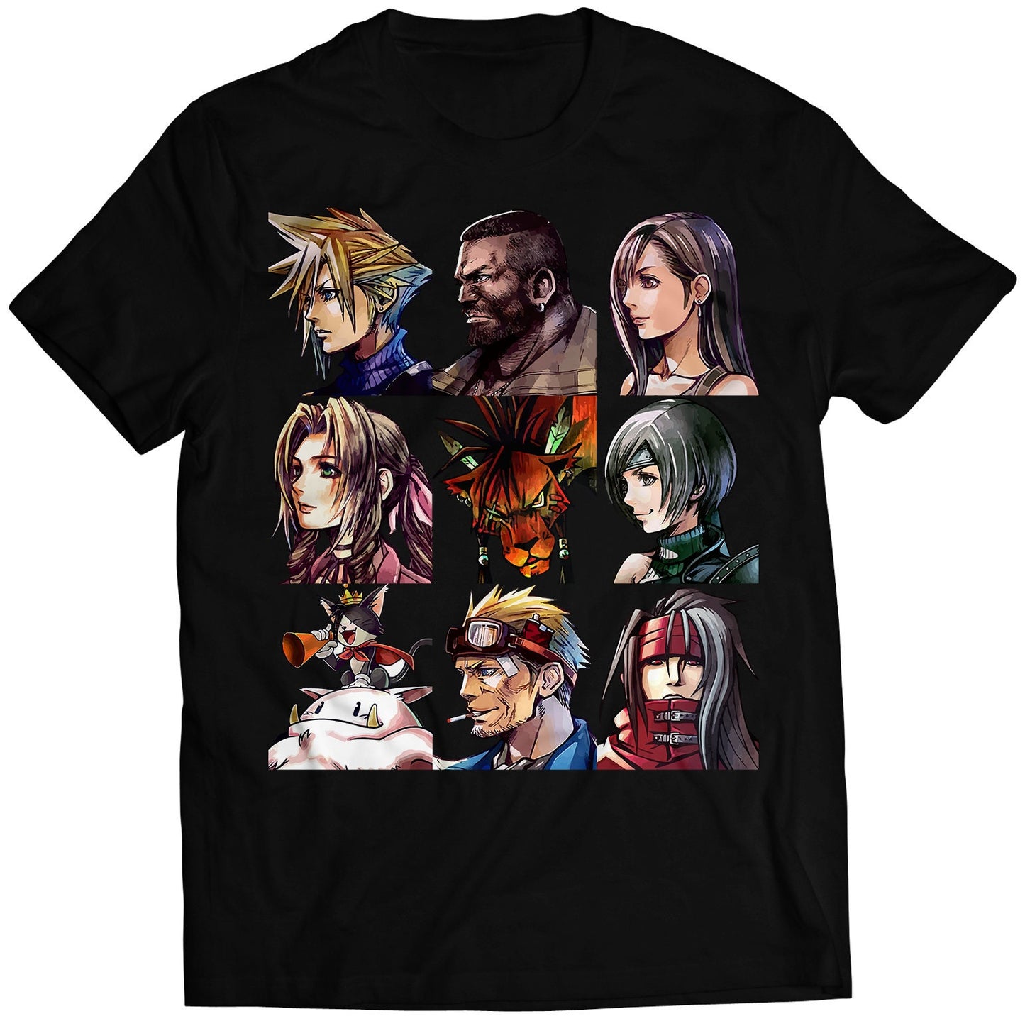 FF7 VII G-Bike Portraits Premium Unisex T-shirt (Vectorized Design)