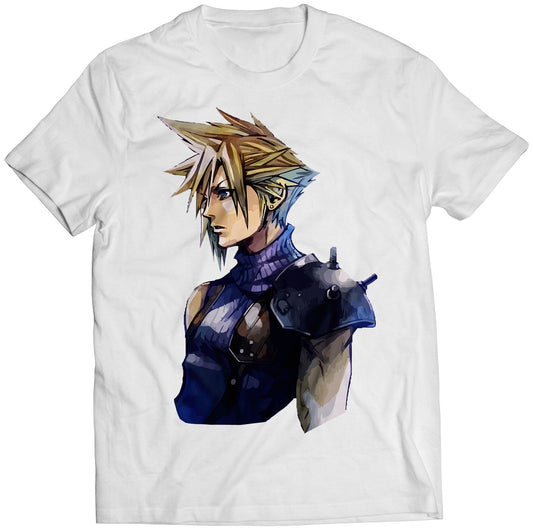 Cloud FF VII G-Bike Portrait Premium Unisex T-shirt (Vectorized Design)