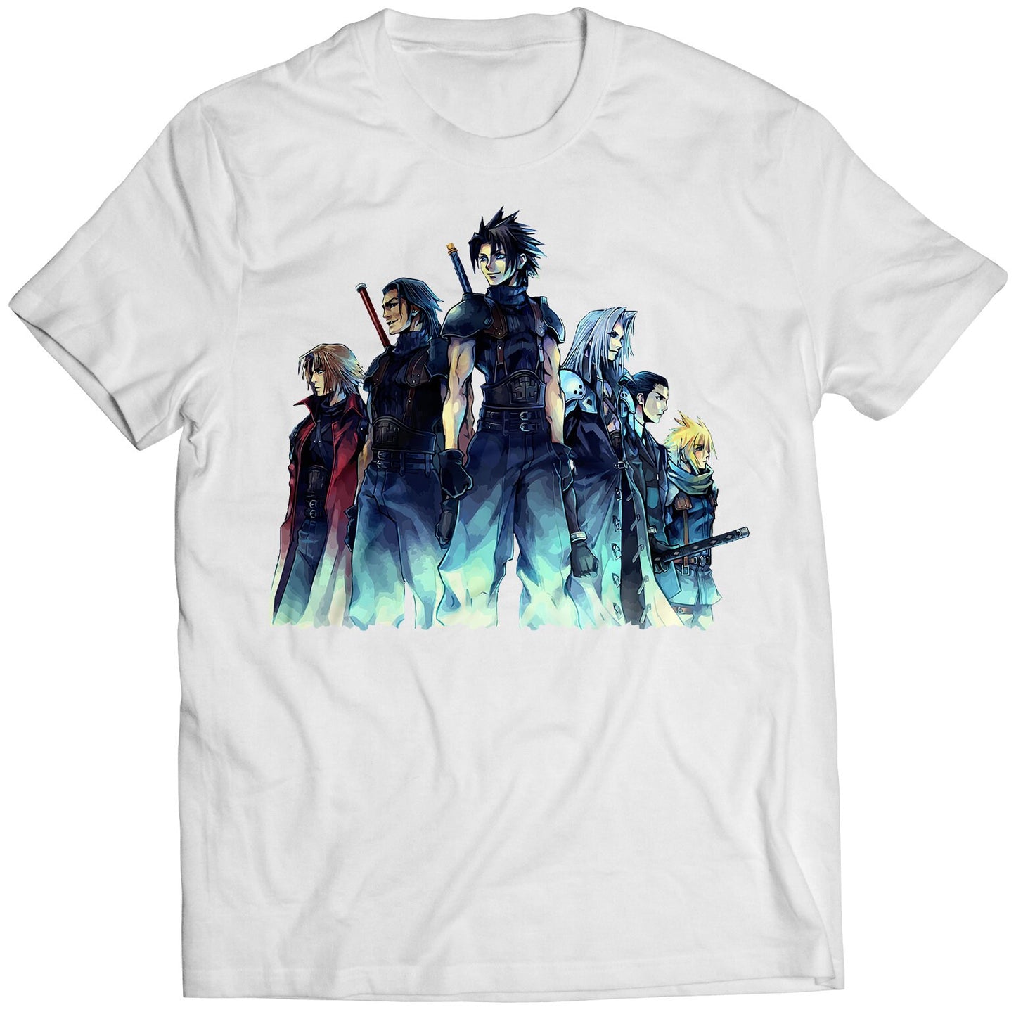 CC FF7 VII Cast V2 Premium Unisex T-shirt (Vectorized Design)