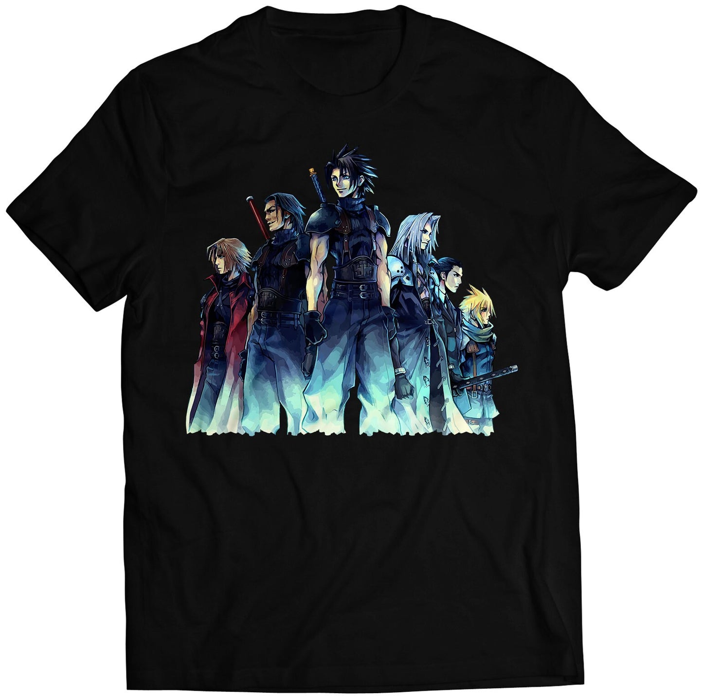 CC FF7 VII Cast V2 Premium Unisex T-shirt (Vectorized Design)