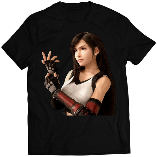 Teefa Portrait FF7 VII Remake Premium Unisex T-shirt (Vectorized Design)