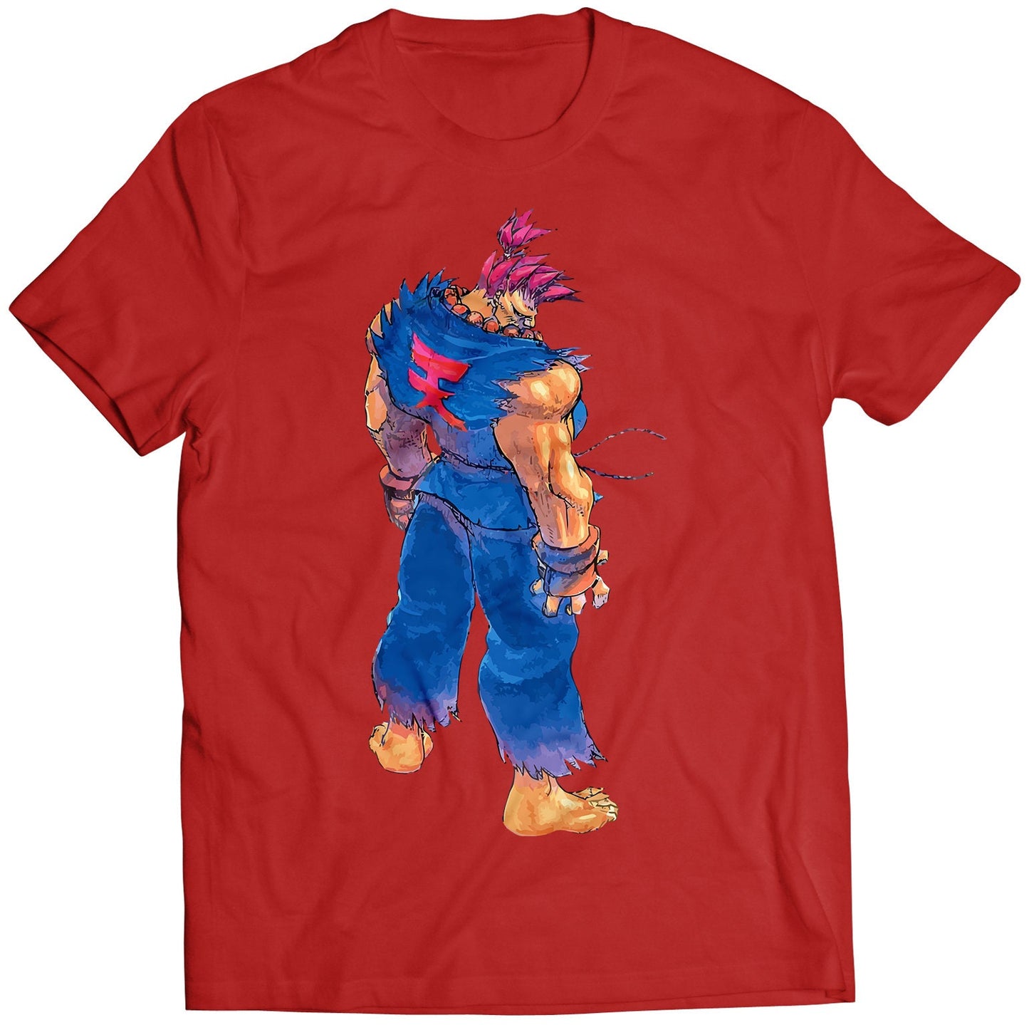Gouki Akuma Super Street Fighting 2 Turbo Premium Unisex T-shirt (Vectorized Design)