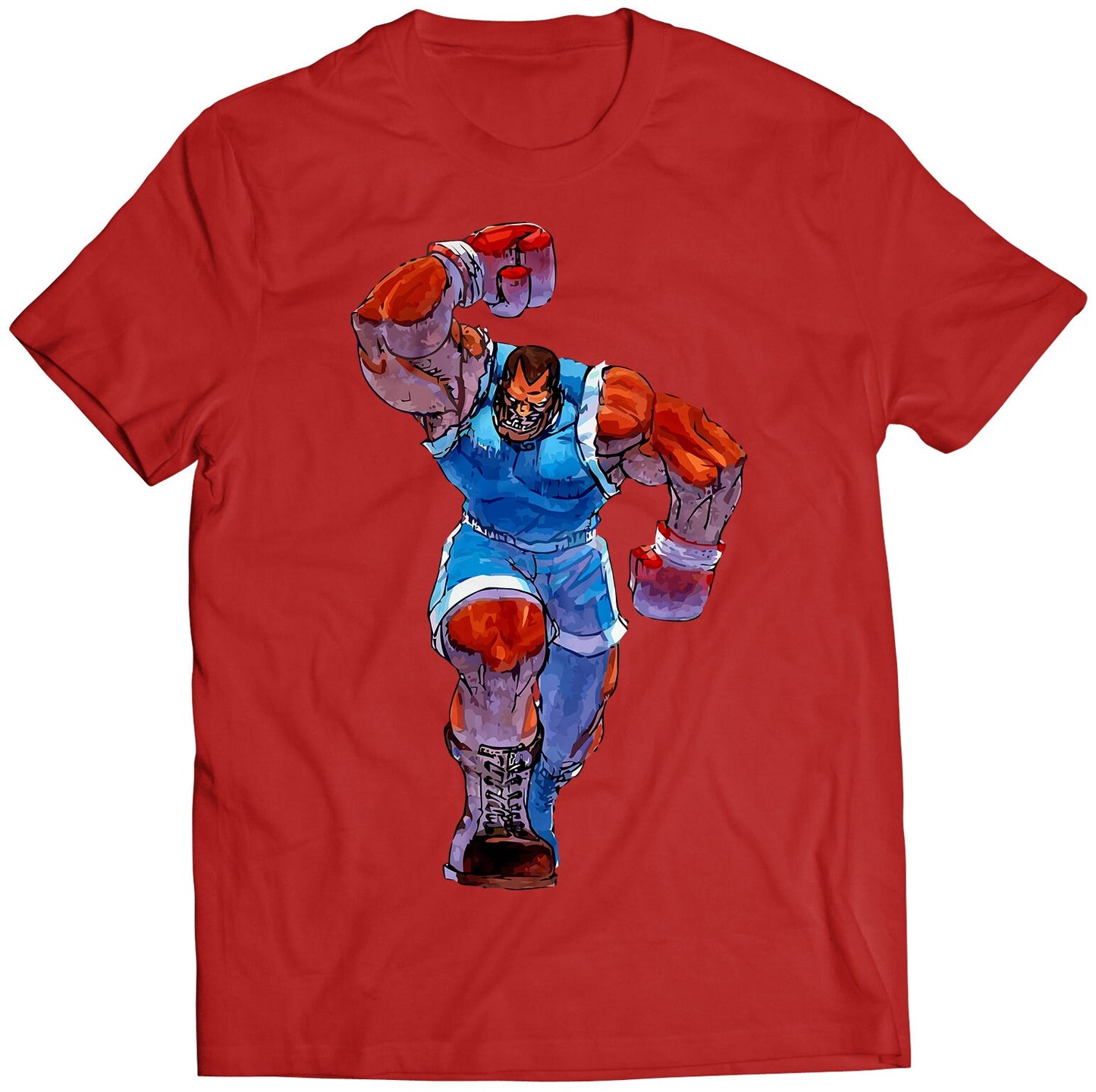 Boxer Balrog Super Street Fighting 2 Turbo Premium Unisex T-shirt (Vectorized Design)