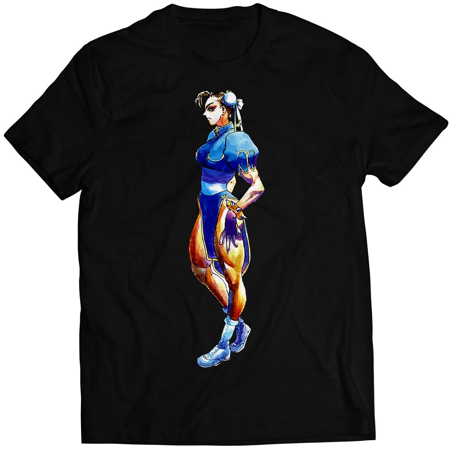 Chun Li Super Street Fighting 2 Turbo Premium Unisex T-shirt (Vectorized Design)