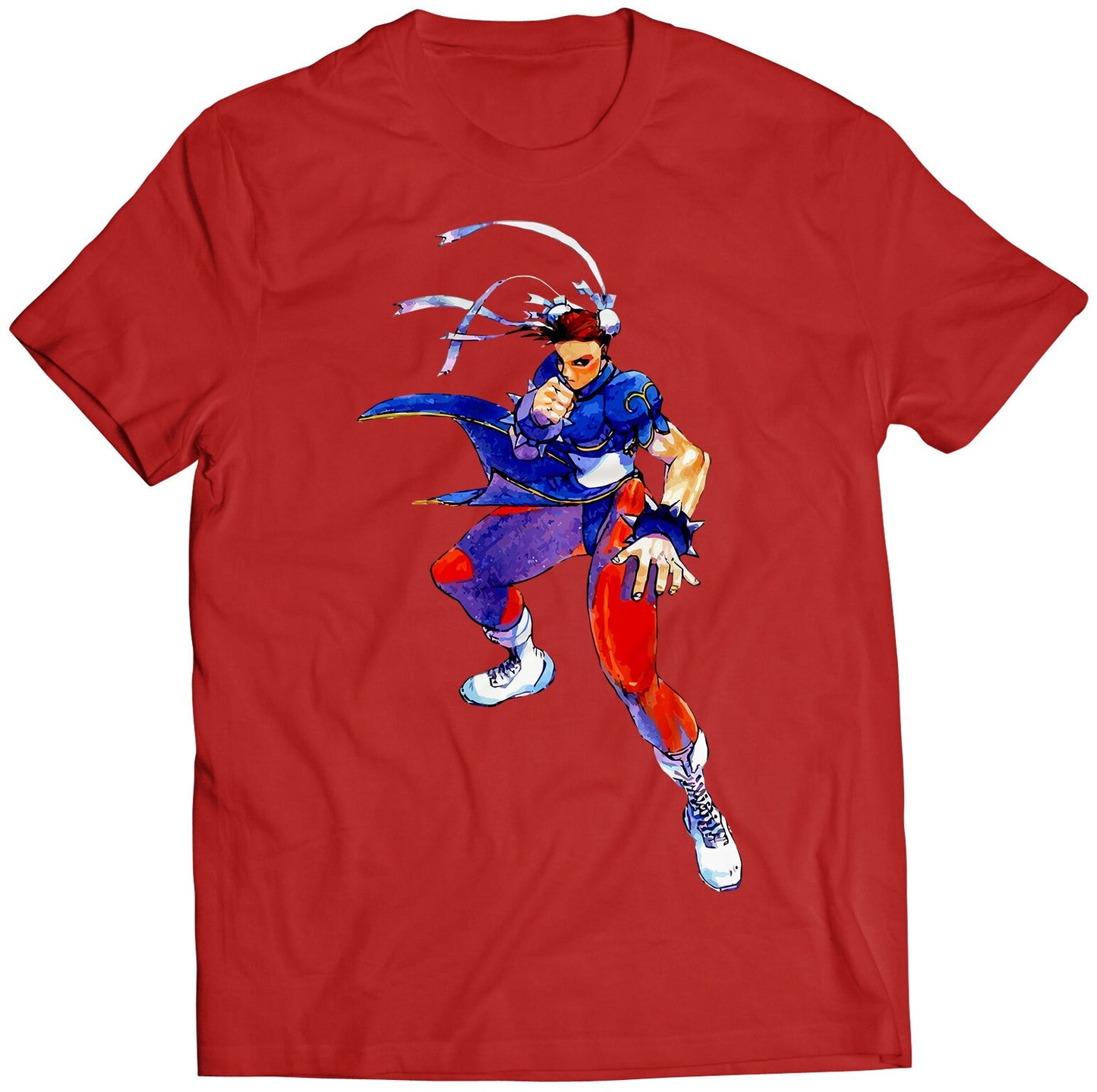 Chun Li Super Street Fighting 2 Turbo Premium Unisex T-shirt (Vectorized Design)