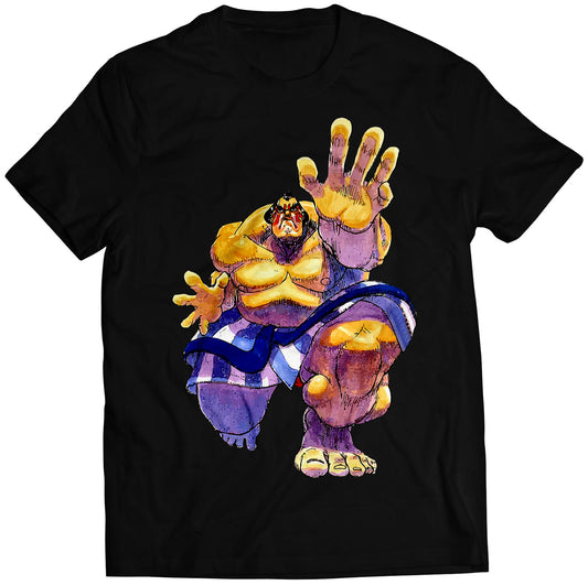 Edmond Honda Super Street Fighting 2 Turbo Premium Unisex T-shirt (Vectorized Design)